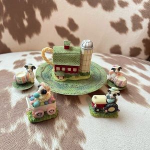 Mary’s Moo Moos Easter Tea Set RARE